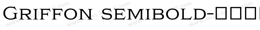 Griffon semibold字体转换